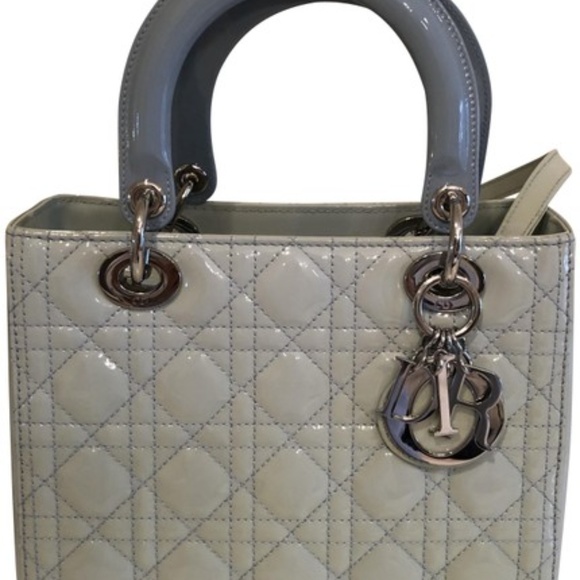 Christian Dior lady Dior patent med sz on hold - Picture 3 of 6